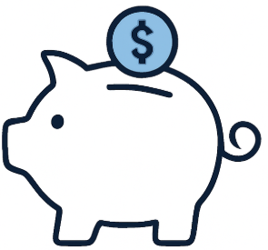 Save for down payment illustration